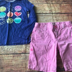 Cherokee/Circo Girl’s Shirt and Shorts outfit Kid’s Youth Size Medium